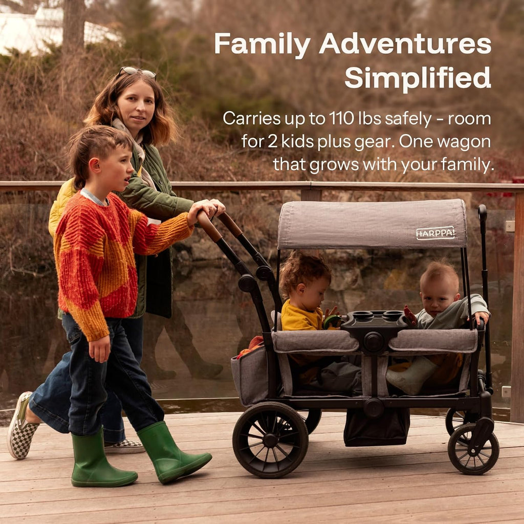 Rori Wagon Stroller for 2 Kids, 8''/12''All-Terrain Wheels
