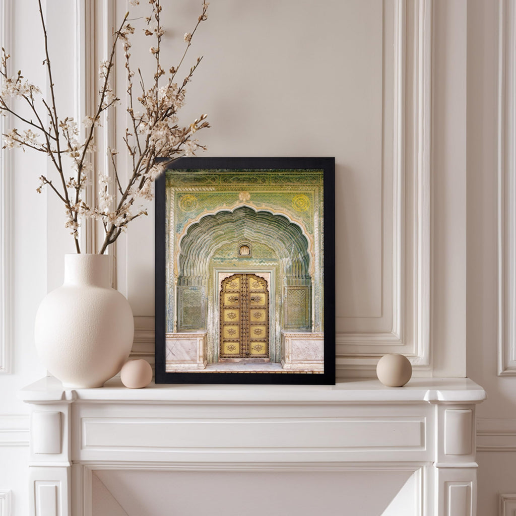 Master Jaipur Palace Door Poster - Jaipur Door Print - Indian Architecture - Bollywood - Gift for Men, Women, Travel