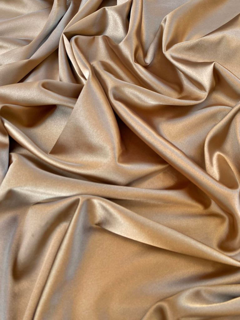 Stretch Crepe Back Satin Fabric - Versatile Polyester Cloth by The Yard with 2-Way Stretch - Ideal for Dresses