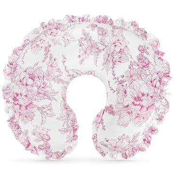 Nursing Pillow Cover, Removable Ruffled Pillowcase for Breastfeeding Pillows, Ultra Soft Comfortable Slipcover for
