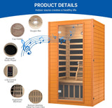 Infrared Sauna for Home, Near Zero EMF Home Saunas for up to 2 Person