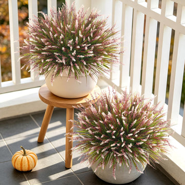 Fake Fall Plants Artificial Monkey Grass for Outdoors Garden Decor