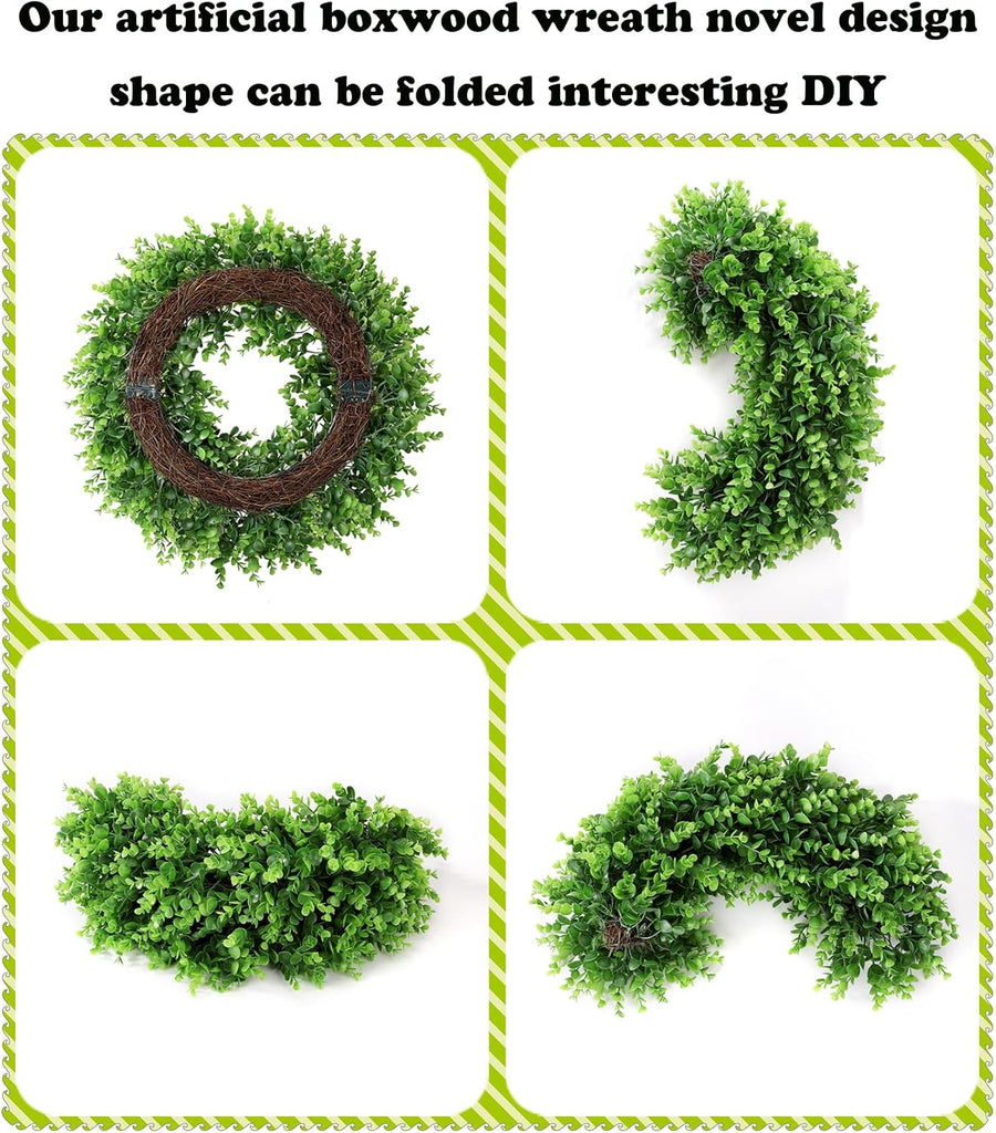 20" Boxwood Wreath Artificial Preserved Front Door