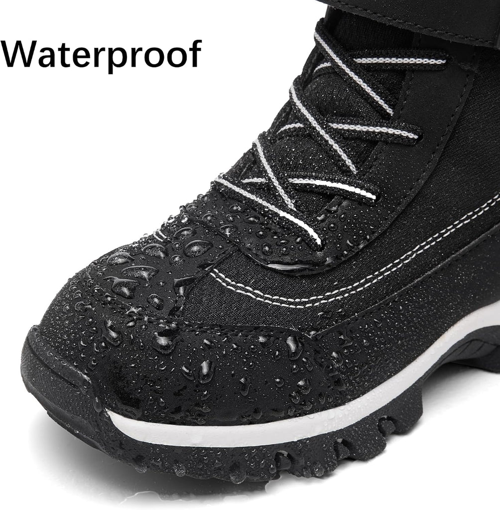 Boy's Snow Boots Winter Waterproof Slip Resistant Cold Weather Kids Shoes Boots (Toddler/Little Kids/Big Kids)