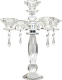 5-Arm Crystal Candelabra