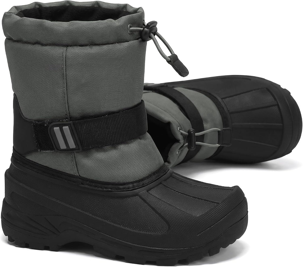 Kids Snow Boots Waterproof Toddler Winter Girl Boy Insulated Fleece