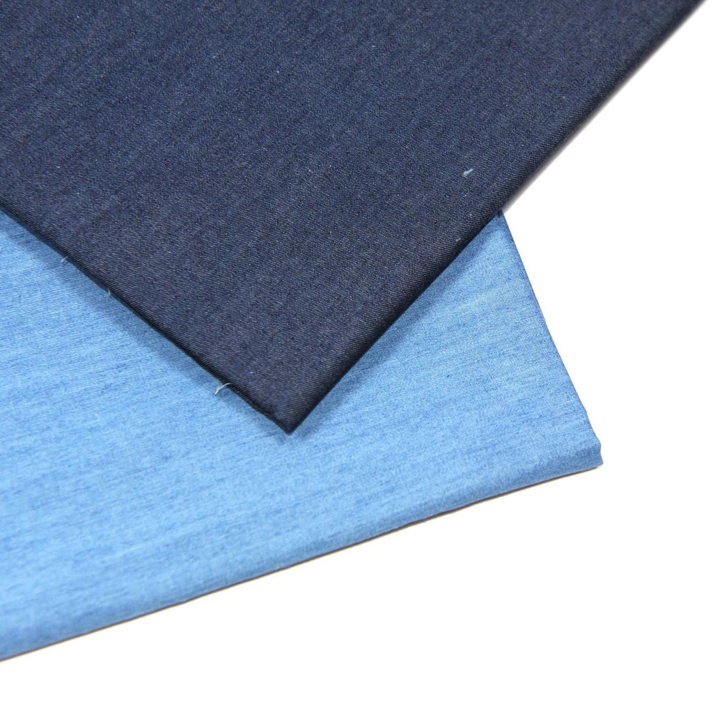 Denim 5 OZ.Indigo Washed Light Col 100% Cotton Fabric 58" Wide by Yard