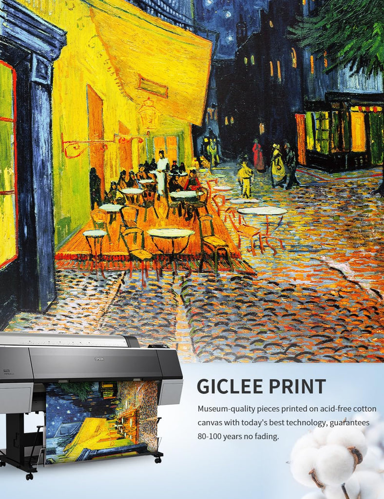 Van Gogh Cafe Terrace at Night Canvas Wall Art, 30x24 in