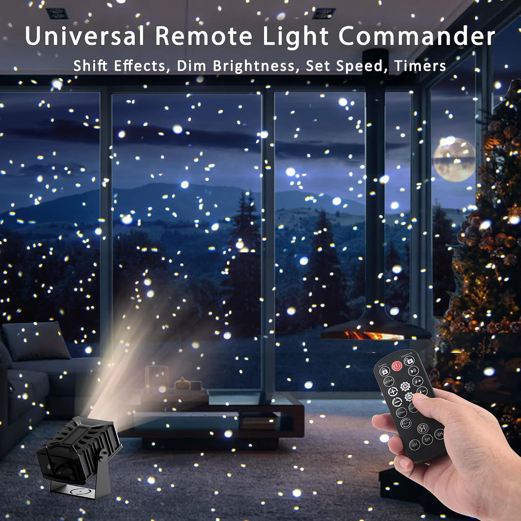 Outdoor Star Laser Projector, App & Remote Control 7 Colors Motion Smart Firefly Lights Christmas Snowflake