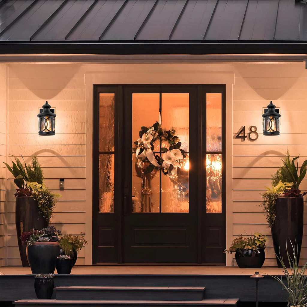 2-Pack Outdoor Wall Lights, Porch Lights, Waterproof Outdoor Wall Sconce