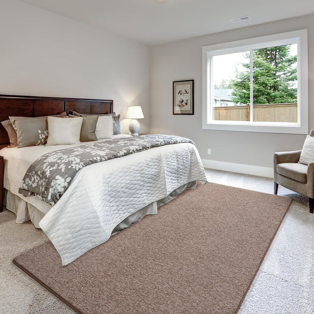 4x6 Area Rugs for Living Room, Soft Modern Memory Foam Bedroom Rug Washable Indoor Rug Low Pile Minimalist Non Slip