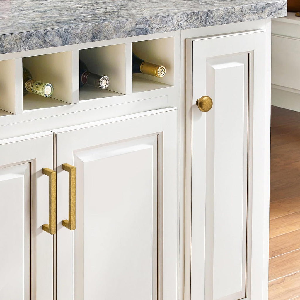 20 Pack Drawer Pulls Antique Cabinet Cup Pulls Kitchen Hardware Cabinet Handles Drawer Handles Knobs. (20 Pack, knob