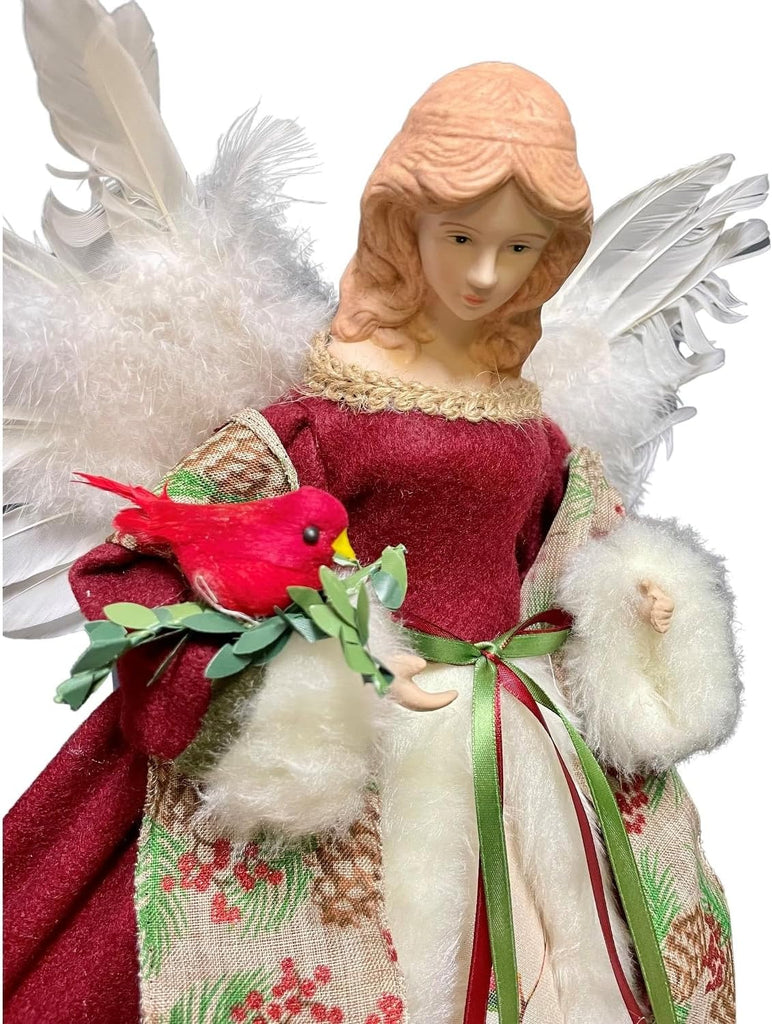 16" Cardinal Angel Tree Topper