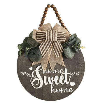 Welcome Sign for Front Door 12 in Wreath Decorations for All Seasons Sweet