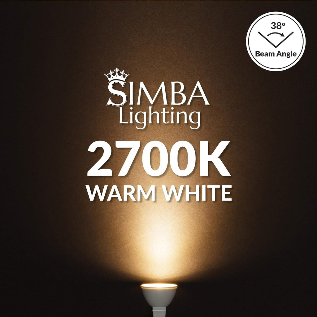 LED MR16 5W 12V Light Bulb, GU5.3 Bipin Base, 2700K, 10 Pack