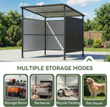 6' x 6' Outdoor Shed Grill Shed for BBQ Outdoor Gazebo for P - Image 8