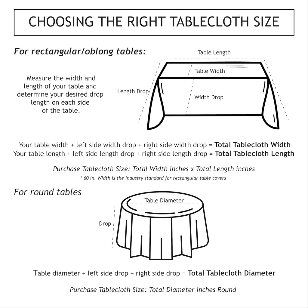 Saleh Luxury Easy Care Damask Fabric Table Cloth, Décor for Everyday, Formal Dining, Entertaining, P