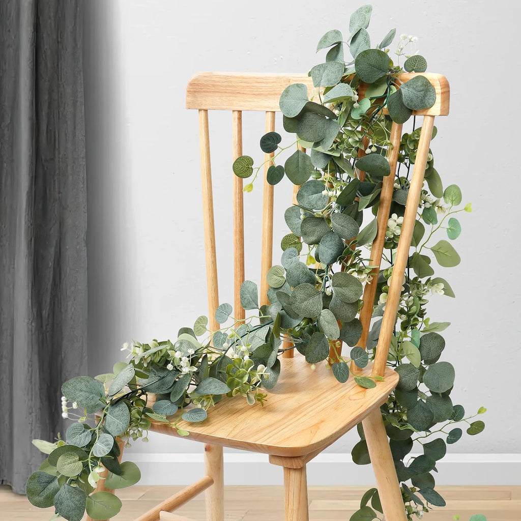 Artificial Eucalyptus Garland 5.9FT Greenery Garland Vines - Set of 2