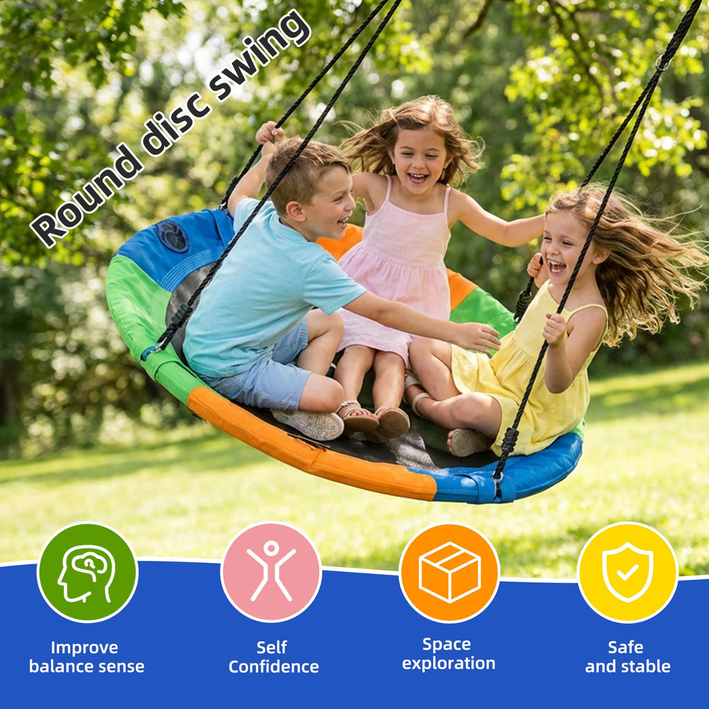 Saucer Tree Swing Seat for Kids 40 Inch