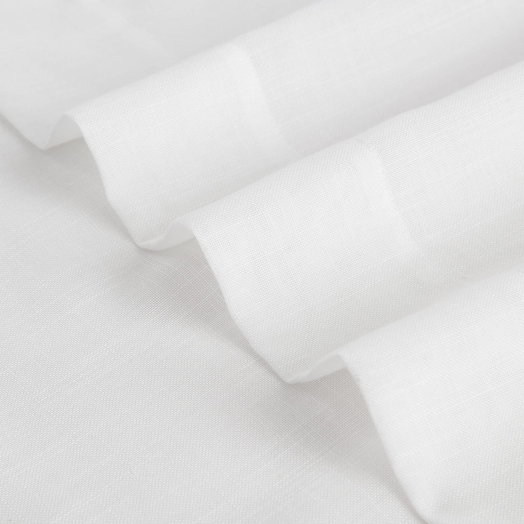 White Pinch Pleat Sheer Curtain Crosshatch Textured 40"x120"x2