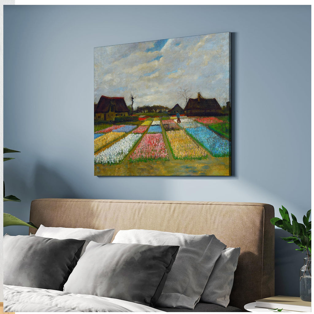 Bulb Fields by Vincent Van Gogh, Canvas Print