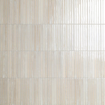 Porcelain Fluted Slat Wall Tile | Marino Cashmere Cream | 5" x 10"