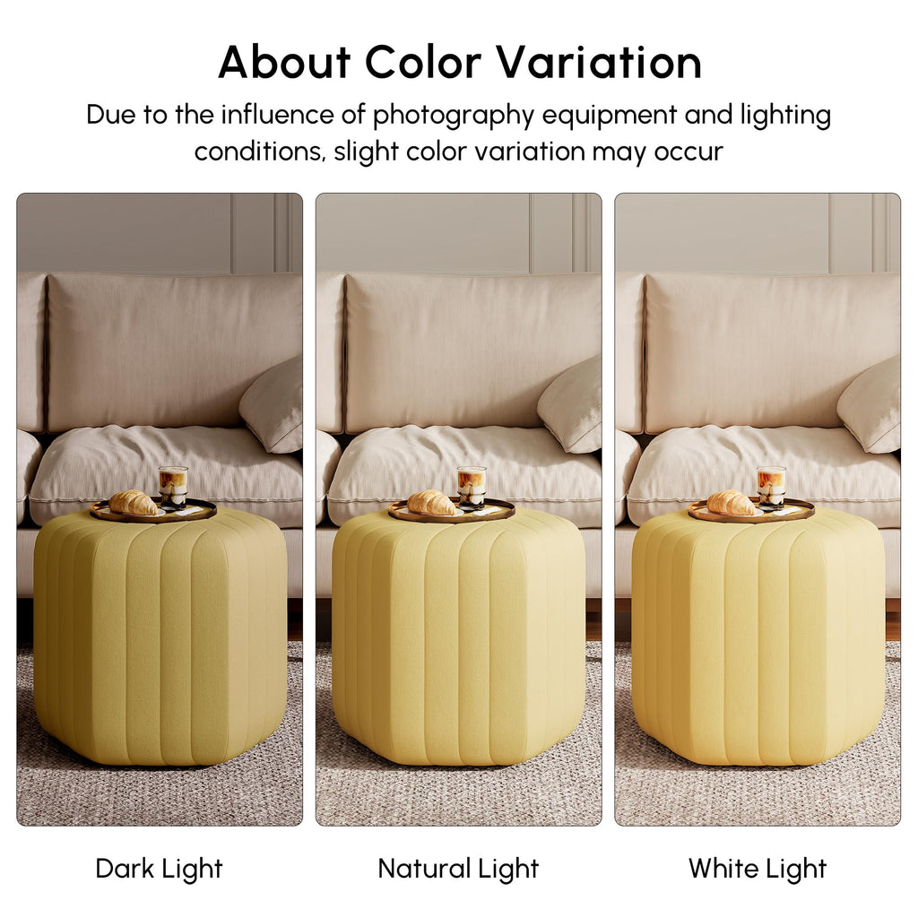18.5" Hexagonal Pouf Ottoman Upholstered, Velvet Footrest Rest Stools Modern Sofa Footrest Entryway Shoe Changing