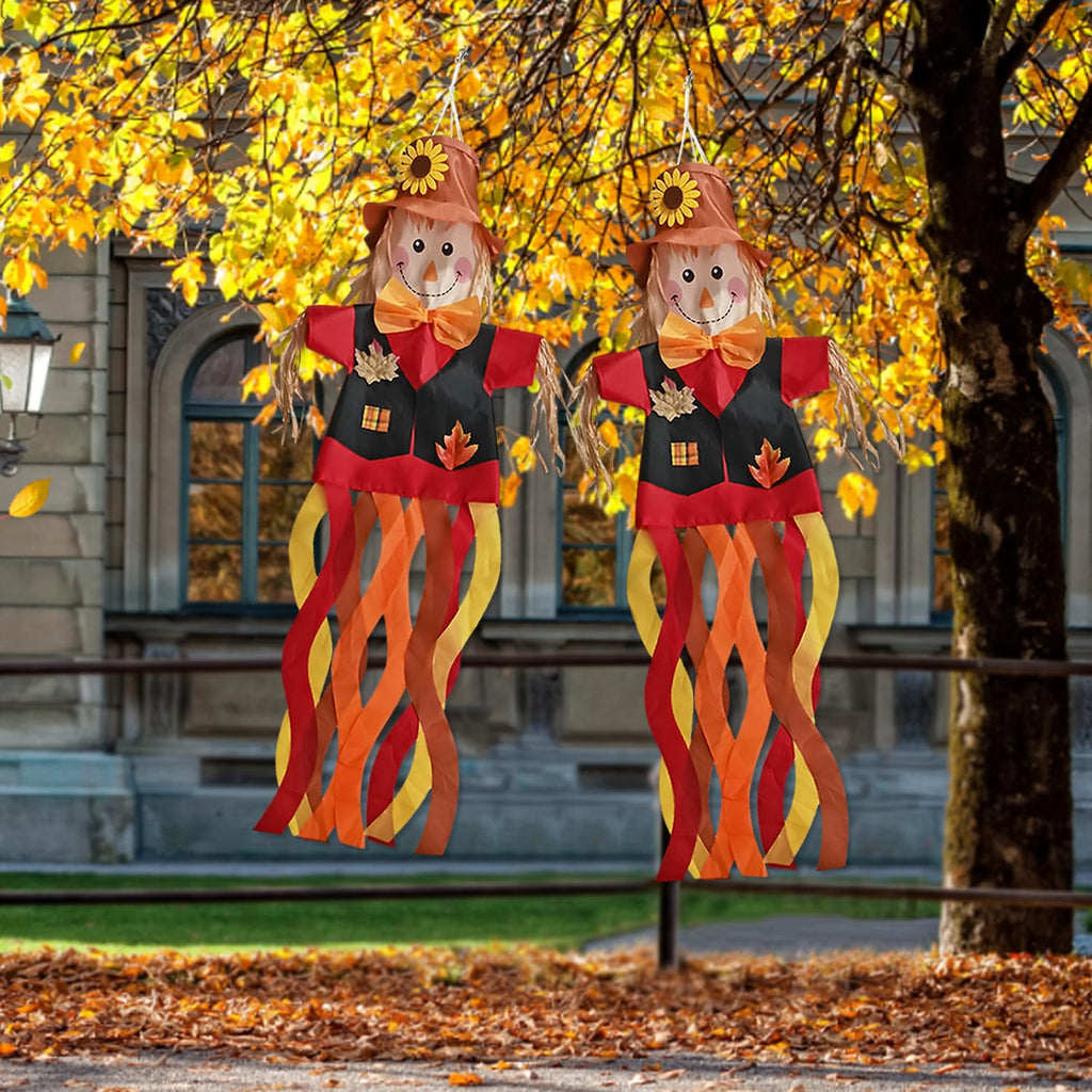 Scarecrow Windsock Fun and Festive Outside Decorations for Your Yard