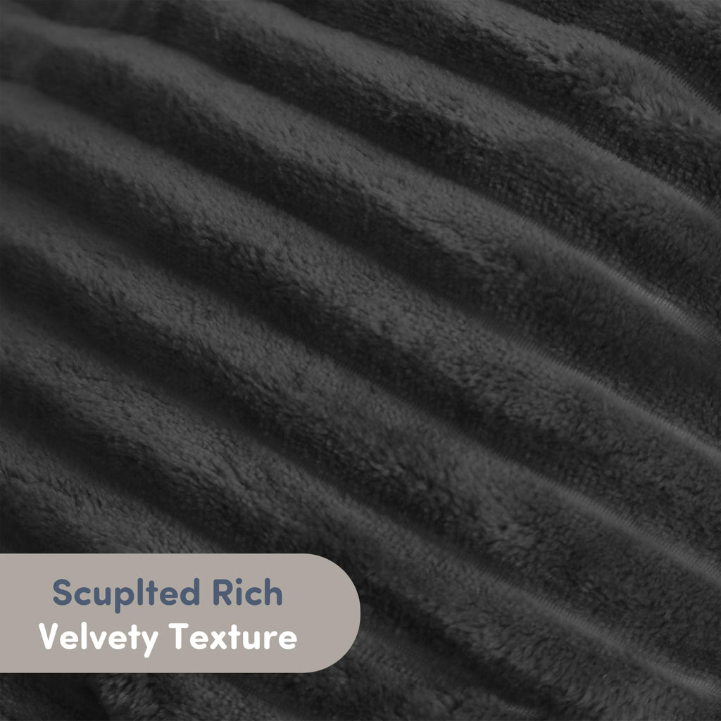 Reading Pillow with Shredded Memory Foam, Luxe Cut Plush Back Pillow for Sitting Up in Bed, Back and Arms Adjustable