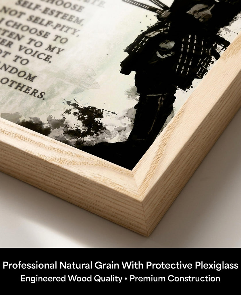 I Choose Samurai Wall Art, 11x14 Framed