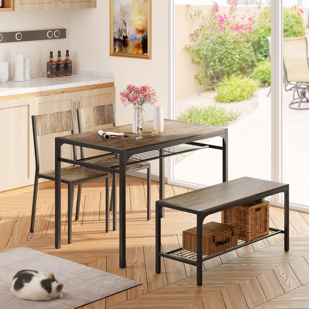 4-Piece Dining Table Set for 4, Kitchen Table
