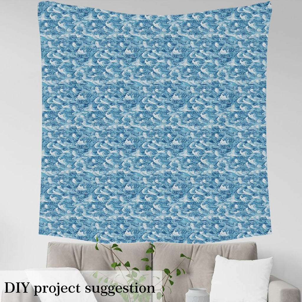 Ocean Wave Upholstery Fabric Soft 3 Yards