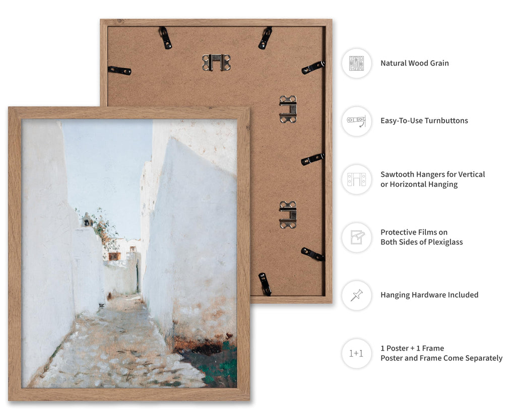 Master Vintage Illustration Poster - Retro Boho Print - Gift for Artist, Friend - A Moroccan Street Scene