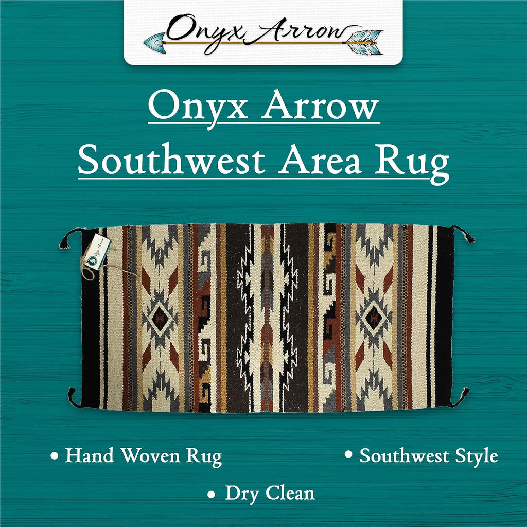 Boho Southwest Area Rug - Durango Pattern - 20x40 Natural/Brown