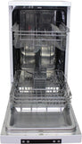 SD-9263WA 18″ Wide Portable Dishwasher with, 6 Wash Programs, 8 Place Settings and Stainless Steel Tub - White