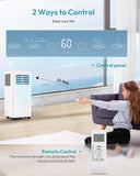 Portable Air Conditioners 10,000 BTU, 4-in-1 Air Conditioner Portable Up to 450 Sq.Ft. with Cool, Fan, Dehumidifier