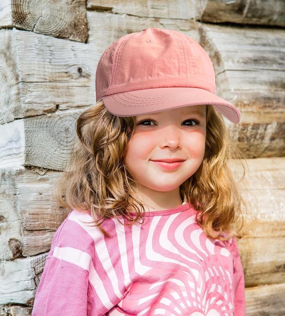 Kids Sun Hats for Girls Boys Quick Drying Baseball Cap Lightweight Sun Protection Hat for Outdoor Activity