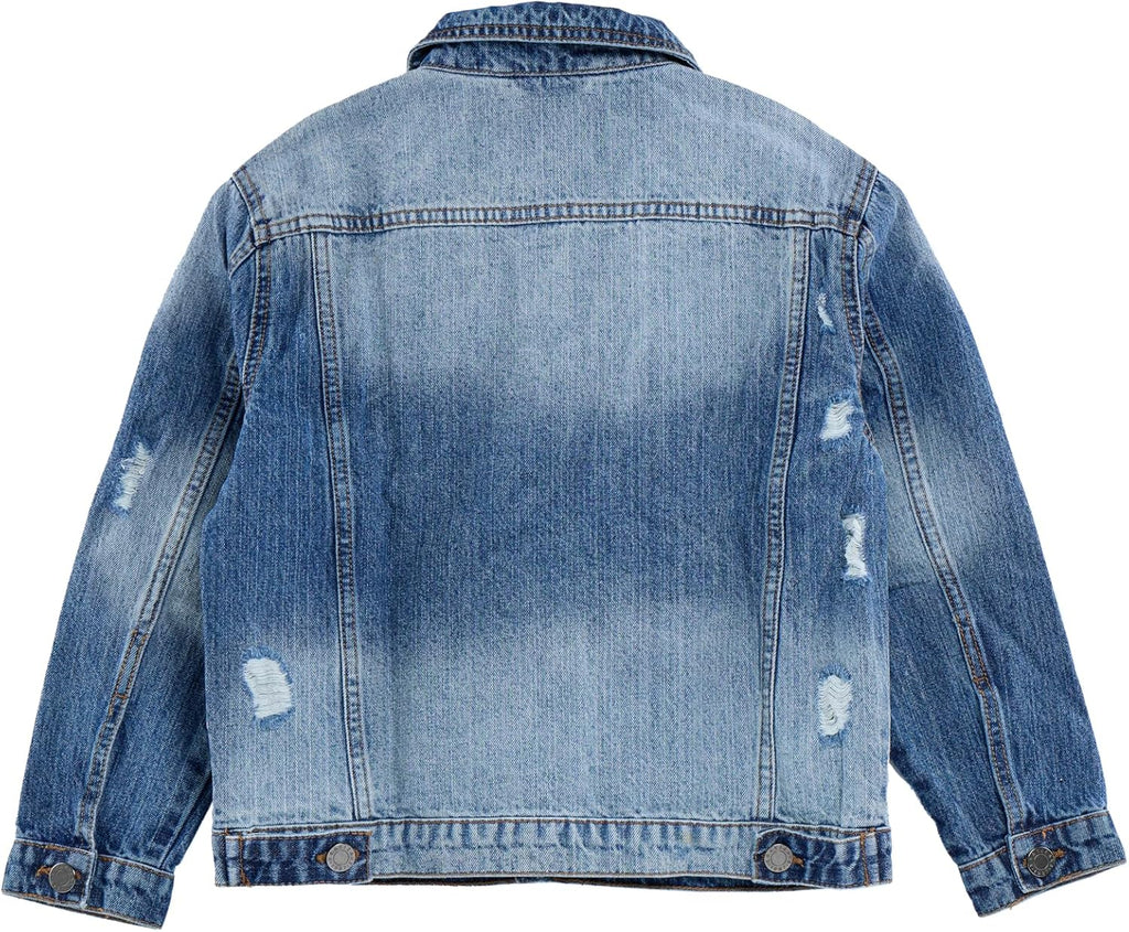 Boys & Kids 100% Cotton Washed Denim Jacket