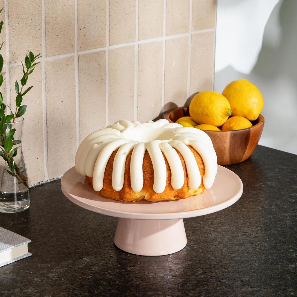 THE Cake Stand, 10 Inch Ceramic Pedestal Dessert Stand, Periwinkle