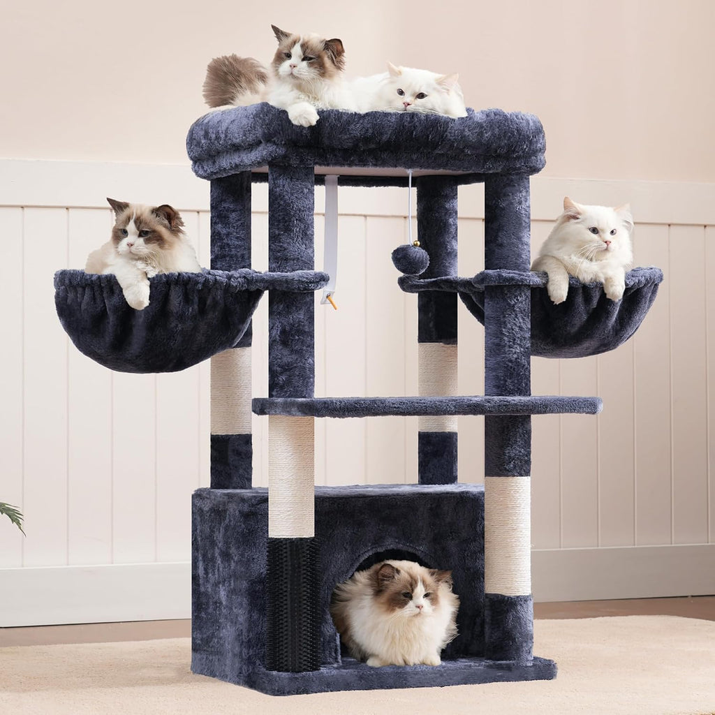 Cat Tree Tower with Large Platform, Spacious Condo