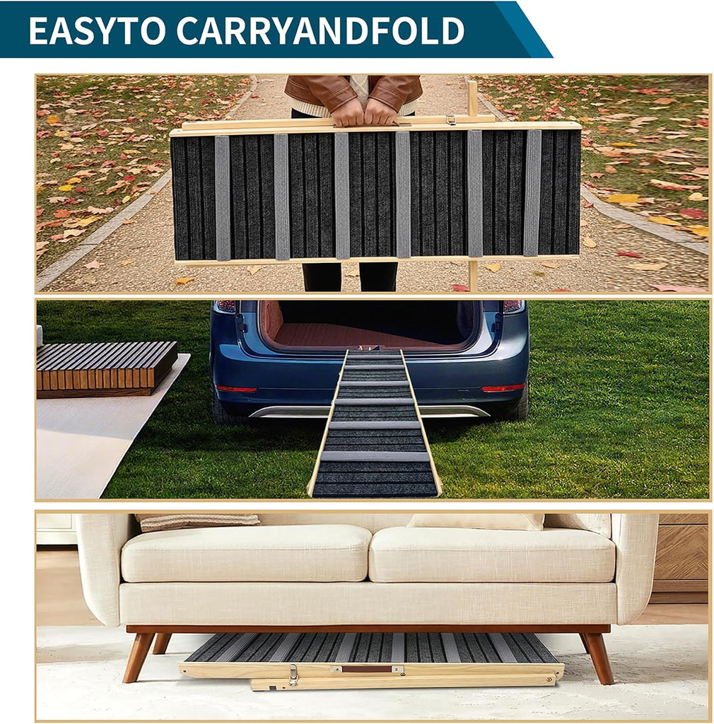 Dog Ramp for Couch, Small Dog Ramp for Sofa 6 Adjustable Height
