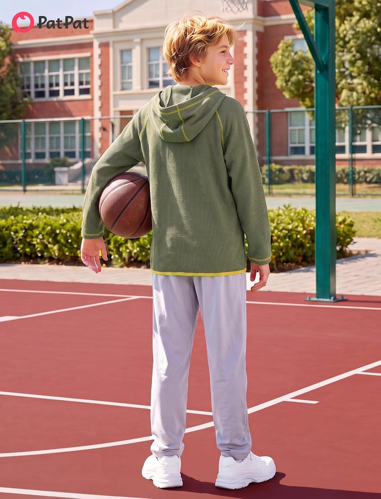Boys Hoodies Thermal Long Sleeve Pullover with Pocket