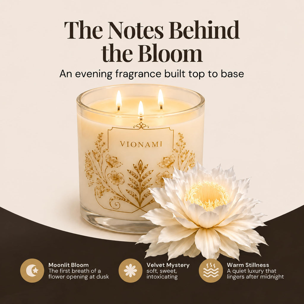 Queen of The Night Rare Flower Fragrance Luxury Candles for Women