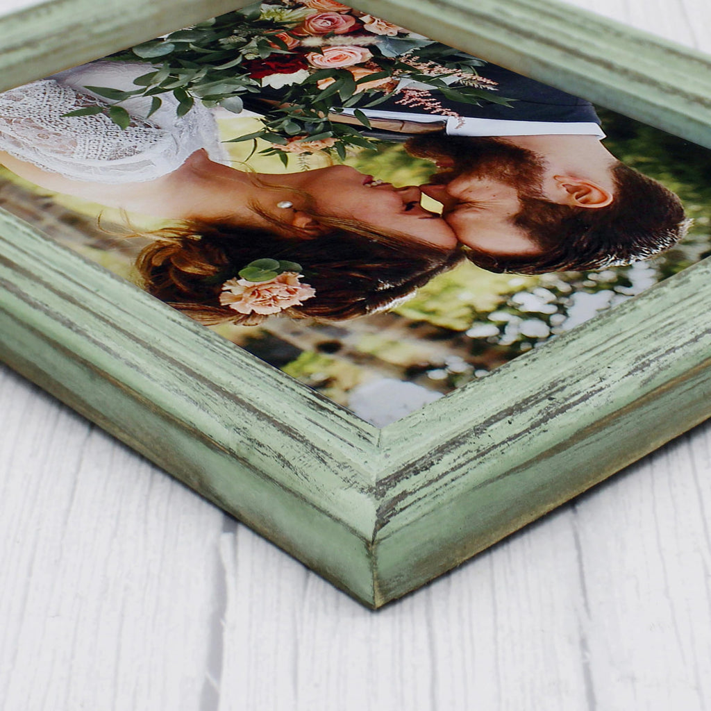 8x6 Picture Frame Made of Solid Wood High Definition Glass Rustic Antique Designs Small Photo Frame for Tabletop