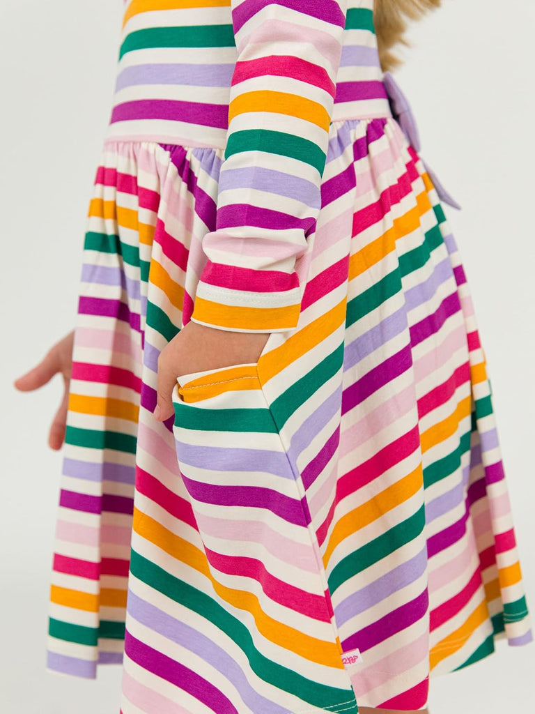 Baby/Toddler Girls Long Sleeve Twirl Dress - Dress with Pockets