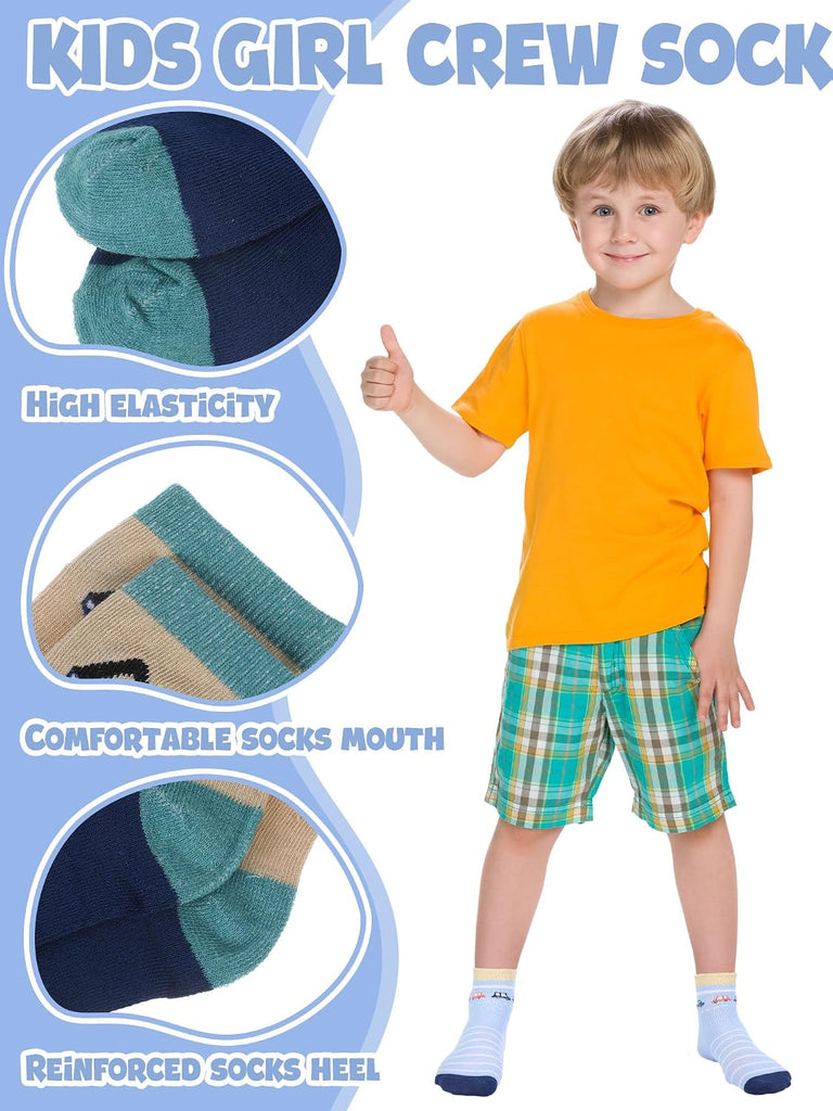 20 Pairs Boys Crew Dress Socks