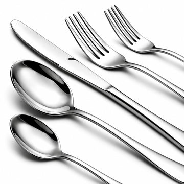 Silverware Set, 40 Piece Stainless Steel Cutlery Sets for 8