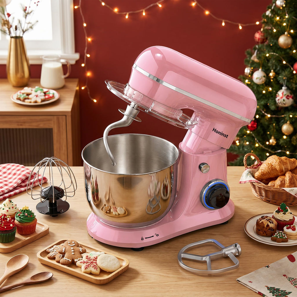 4QT Electric Stand Mixer, 10-Speed Tilt-Head Compact Kitchen Mixer