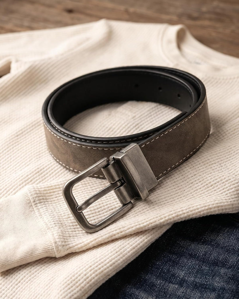 1" Boys Reversible Dress Belt 1 Piece - Leather Belt for Kids