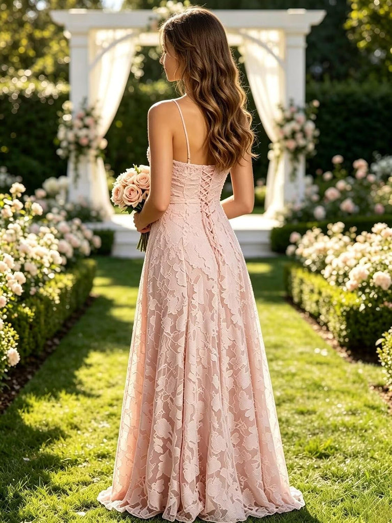 Floral Lace Junior Bridesmaid Dress Square Neck Flower Girl Dress